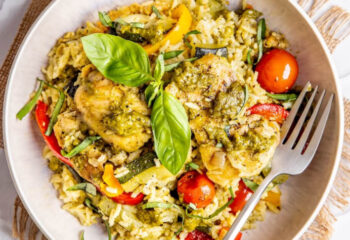 Gain’s Chicken Pesto Rice Bake